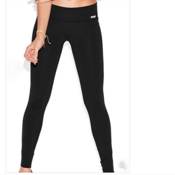 PINK - Victoria's Secret Black Ultimate Leggings RN# 54867 CA# 23226 - Picture 1 of 8